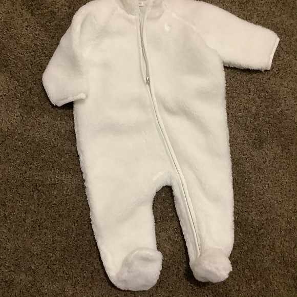 NEW with Tags Ralph Lauren Baby 9M  White Hooded Barn Bunting Jacket WinterCover - Picture 8 of 10